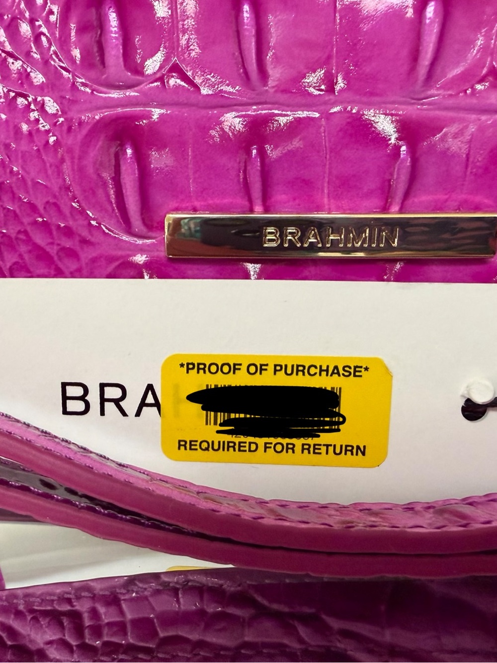 Brahmin Large Duxbury Satchel - Deep Fuchsia NWT - Picture 7 of 7